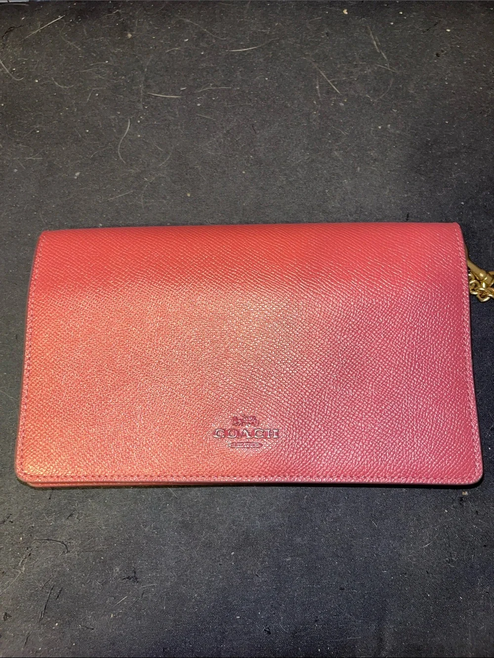 COACH HAYDEN FOLDOVER CROSSBODY FOLDOVER CLUTCH IN ROSE PUNK
